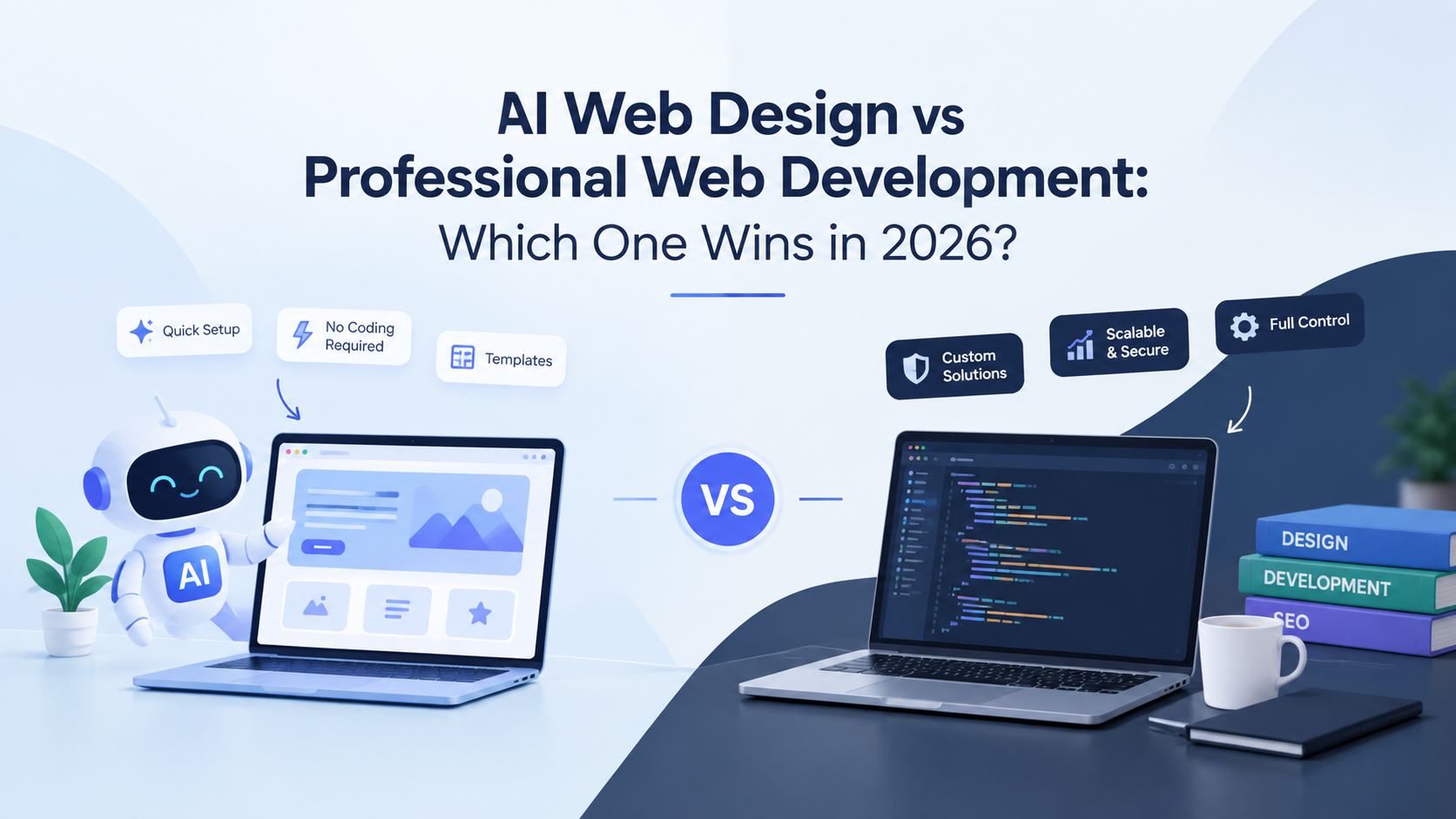 AI Web Design vs Professional Web Development